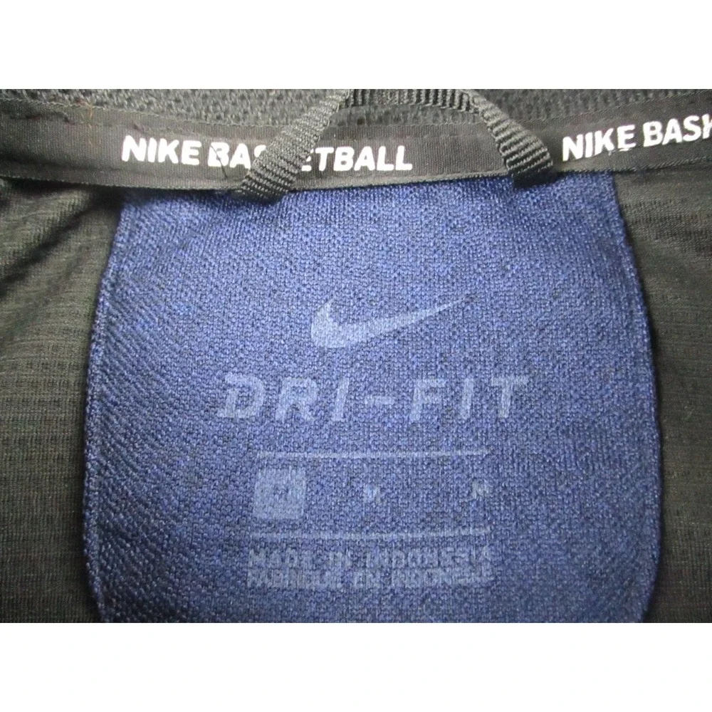 Nike Basketball Hyper Elite Jacket Mens Medium Blue L/S Full Zip Dri-Fit Pockets